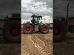 most efficient way to move dirt  xerion scraper  @AshlandIndustries  3000 ton a day tractor #claas