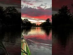 Sunsets on the river am I right? #haappypaddlin #kayaklife