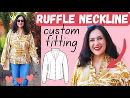 The RUFFLE on this neckline is RUFFLE-ING! Francesca (Style Arc). LOVE THIS.