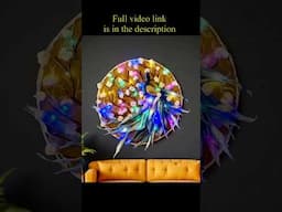 "Unbelievable 🦚Peacock Art from Recycled♻️ Materials!"Fashion Pixies #Shorts