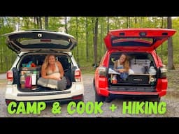 Solo Female NOMADS Car Camping Together @atinynomad