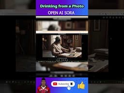 Drinking Coffee from a Photo