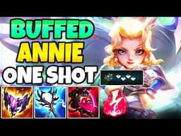 BUFFED FULL BURST ANNIE MID (ONE SHOT) - How To Play Annie & Carry - Patch 25.09 League of Legends