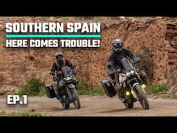 STARTING MY MINI MOTO ADVENTURE IN SOUTHERN SPAIN - Riding off road with 7 guys for work (S7-EP1)