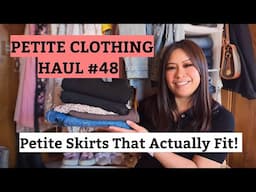 Petite Skirts That Actually Fit! Haul + Favorites Review #PetiteFashion #PetiteStyle