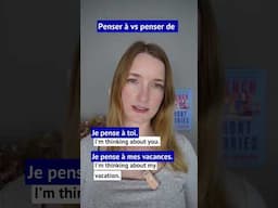 Penser à vs penser de