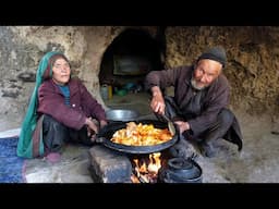 Cave living in 2025 |How this Old Grandma and Grandpa Survive in a Cave |Village life in Afghanistan