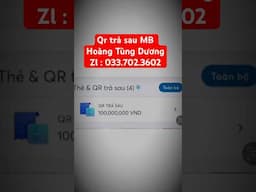 Qr trả sau MB dễ đăng kí, dễ duyệt, dễ rút. Hướng dẫn rút ví trả sau hạn mức tối đa #qrtrasaumbbank