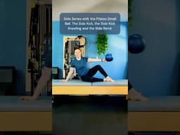 Mat Pilates Side Lying Series with Small Ball  #matpilates #pilatesexercises #pilatesball