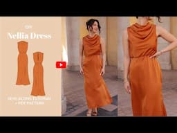 DIY Nellia Dress Sew-Along Tutorial for a PDF Sewing Pattern- tintofmintPATTERNS