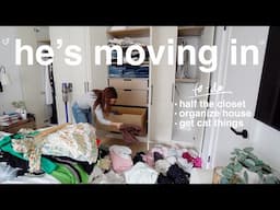 moving in with my boyfriend (so empty the closet with me!!!)