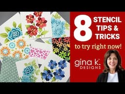 8 Stencil Tips and Tricks to try right now! (Plus A Bonus Technique!)