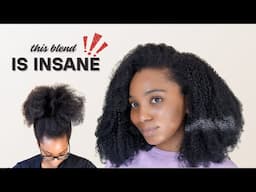 FLIP OVER SEW IN USING CURLY HAIR FROM ALIEXPRESS | CHEAP AFRO KINKY 4C BUNDLES