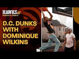 DC Young Fly goes crazy on 8-foot hoop in front of Nique | Hawks AF