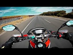Riding my new motorbike back home