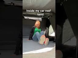 This is what a CAR ROOF TENT is like on the INSIDE! (camping video)