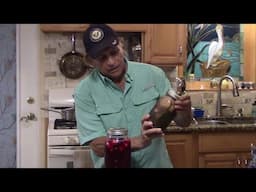 pickled quail eggs, two types demonstrated