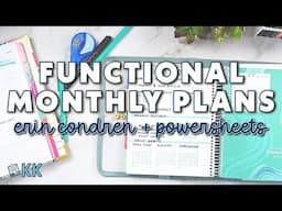 Erin Condren Functional Monthly Plan with Me Dashboard Pages + Goals in my PowerSheets Tending List