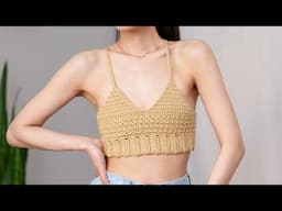 How to Crochet a MODERN Star Stitch Bralette | Pattern & Tutorial DIY