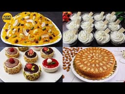 Eid Special 4 Desserts Recipes by Aqsa's Cuisine, Zarda, Badam Cake, NO Bake Dessert, Dessert Cups