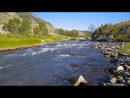 4K Mountain River Flow | Soothing Water Sounds for Sleep & Relaxation | 10 Hours River White Noise.