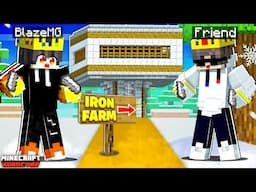 I Made 1.21 Best Iron Farm In Minecraft Hardcore | BlazeMg
