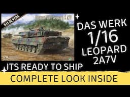 DAS WERK 1/16 LEOPARD 2A7V MAIN BATTLE TANK  Full preview of final parts.