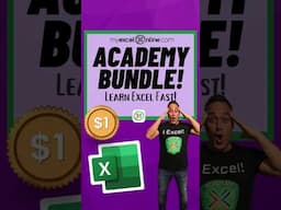 Master Excel for just $1! https://join.myexcelonline.com/one-dollar-trial-launch/
