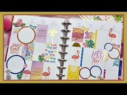 Summer Time Plan with Me in a Classic Happy Planner