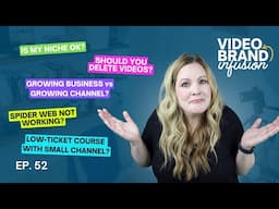 Deleting Videos, Spider Web Strategy & Selling Digital Product with a SMALL channel | Ep  52