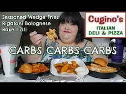 Carbs Carbs Carbs Italian Feast * Rigatoni Bolognese * Baked Ziti * Seasoned Wedge Fries Eating Show
