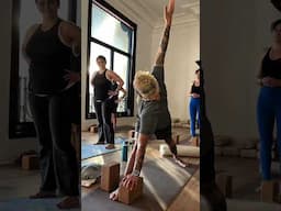 Teaching Parivrtta Trikonasana? Start here.  #movement #yogarenew #yogateachertraining