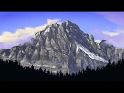 Rocky Mountain - Digital Painting Time-Lapse