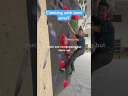 Most every “rule” in climbing has exceptions. Climbing with straight arms is one of them! #climbing