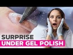 The Mystery of These Extremely Thick Nails Solved | French Tips and Dry Flower Nail Design