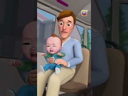 Wheels on the Bus - Baby Starts Crying #Shorts #ChuChuTV #NurseryRhymes #KidsSongs