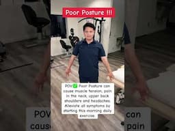 This forward head posture puts added stress on the neck muscles and spine. Lets make it better..