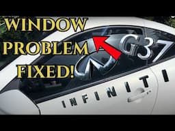 Infinity G37 Window Fix After Battery Replacement | Window Stays Slightly Unrolled After Shut Off