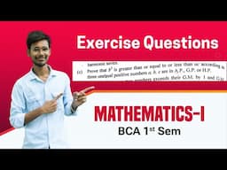 AP, GP, HP Explained: Proving the Relationship Between b^2 and ac | Exercise-3(A) Q.N;11(c) |