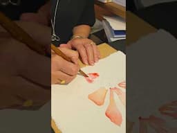 Botanical Watercolours at Kew Gardens with Julie Collins #watercolour #botanicalgarden #shorts