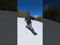 Getting the shot without the need of a friend cause I’m using the @insta360 x5! #snowboarding
