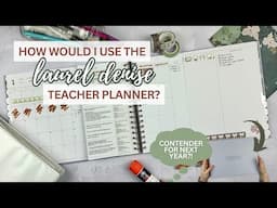 how would i use the laurel denise teacher planner?! LET'S PLAY! 🩵 | tattooed teacher plans
