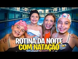 VLOG ROTINA DA NOITE COM NATAÇÃO