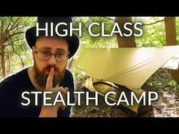 Fancy Man Stealth Camping in the Backyard of a Grand Old Mansion