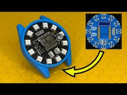 how to make Neopixel Ring LED Clock, using ESP8266, JLCPCB