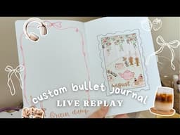 Live Custom Bullet Journal REPLAY June 5 | August Weeklies in Somer's Bullet Journal