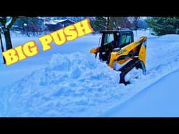 GEHL RT65 - TWO FEET of Snow! | Rubber Track Skid steer
