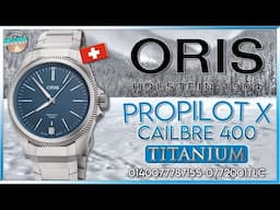 5 Day(120hrs) Power Reserve & 10 Year Warranty! | Oris Propilot X Calibre 400 100m Titanium Auto