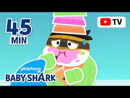 🚨Thief Baby Shark Strikes! Can YOU Catch the Stolen Ice Cream?🍦 | +Compilation | Baby Shark Official