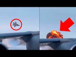 F-35 Disintegrates in a Fireball After Slamming Into a Tanker Mid-Air